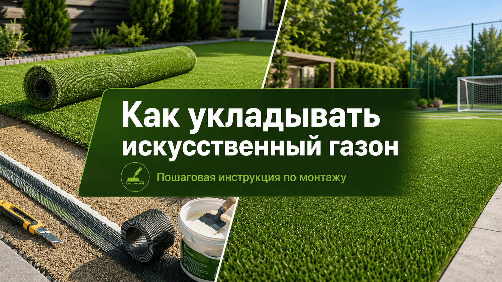 Жасанды газонды қалай төсеуге болады: қадамдық нұсқаулық