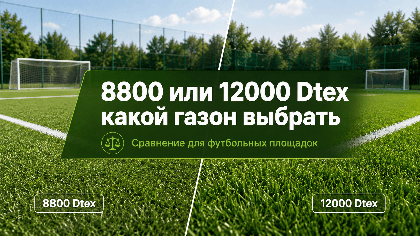 8800 немесе 12000 Dtex жасанды газон: қайсысын таңдау керек